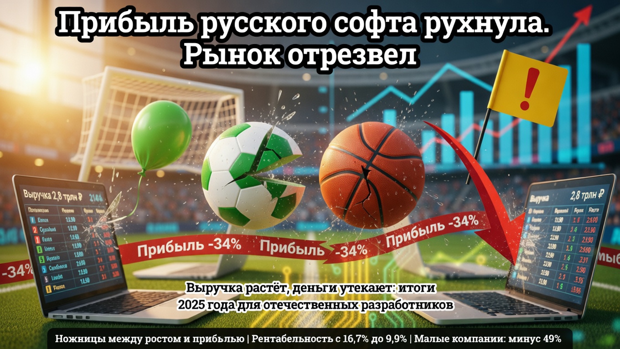 Прибыль российского софта рухнула. Рынок отрезвел