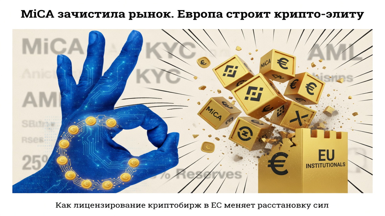 MiCA зачистила рынок. Европа строит крипто-элиту