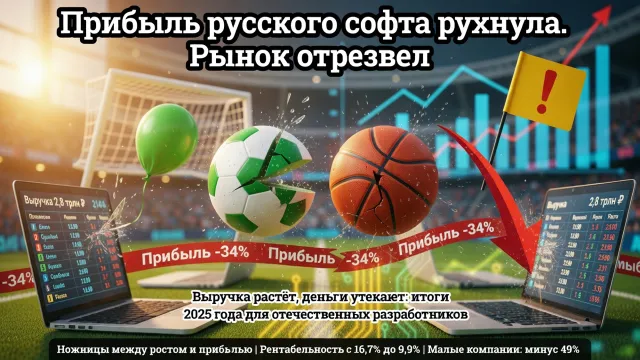 Прибыль российского софта рухнула. Рынок отрезвел